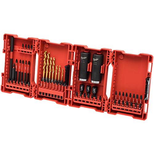 Milwaukee Shockwave - Set Di Viti E Trapano, 62 Pezzi