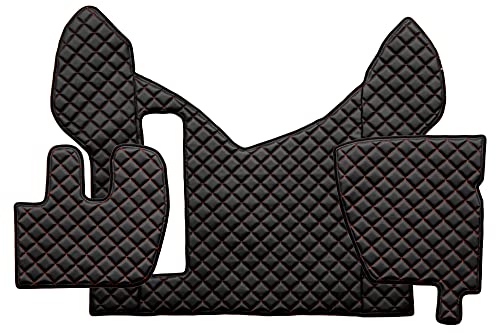 F-Core Tappetini Copricofani Camion Compatibile Per Renault Premium Ii 01.05-12.13 Nero/Rosso