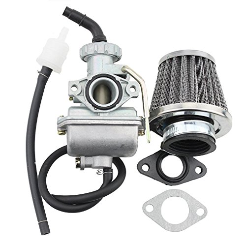 Goofit Carburatore 16 Pz16 Minimoto Con Membrane Filtro Aria 35Mm Con Filtro Carburante Quad 110Cc Sostituzione Per Decespugliatore Motocross 2 Tempi