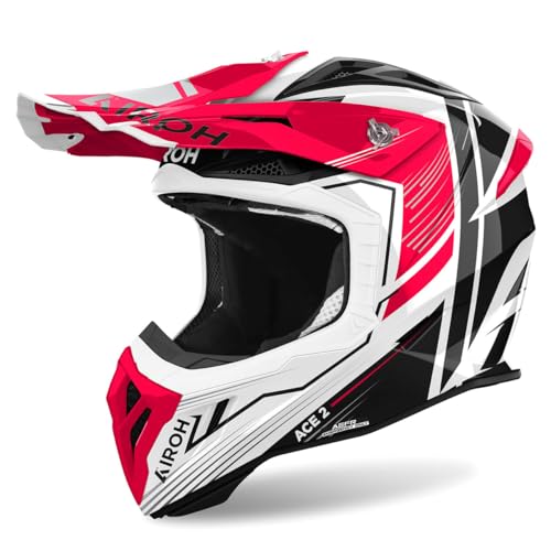 Airoh Casco Offroad Aviator Ace 2 Engine Red Gloss M