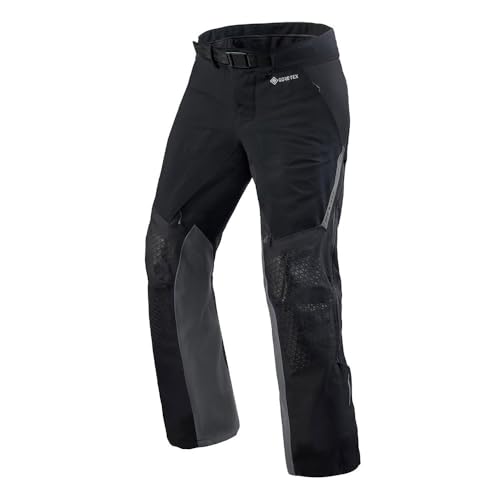 Rev'It! Revit Stratum Gtx Pantaloni Tessili Moto Impermeabili (Black/Gray,Short L)