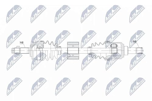 Nty Albero Motore/Semiasse Npw-Ft-069 Anteriori Dx Per 500 (312) 845Mm
