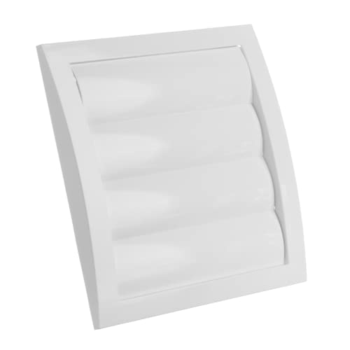 Ø 150Mm Griglia Di Ventilazione Con Zanzariera - Griglie D'Aerazione Con Alette A Gravità - Plastica Abs Bianco