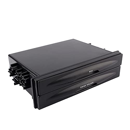 Boroco Tasca Universale Per Auto Doppio Din Per Radio, Tasca Per Cruscotto Per Auto Doppio Din Kit Per Tasca Per Radio Scatola Portaoggetti Vassoio Pe