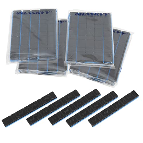 25 Barrette Nere Bilanciate, 5 G X 4 + 10 G X 4 Pesi Adesivi Per Chiavistello