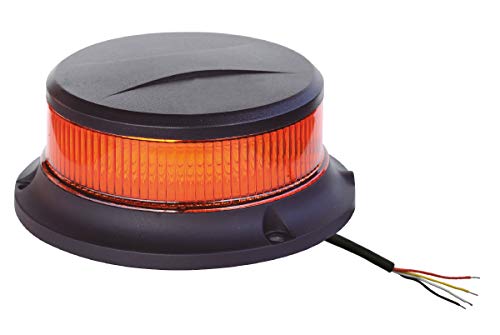 Ryme Automotive Rotativo Led Ambra Ultra Slim 18 Led 27W - Omologato R65 · Sincronizzabile· Emergenza Avvertenza Segnalazione Trattore, Camion, Gru, T