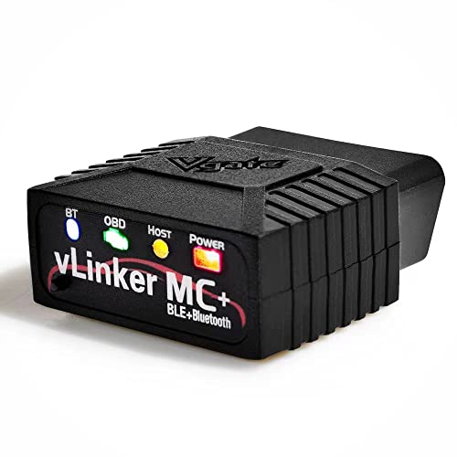 Vgate Vlinker Mc+ Strumento Di Scansione Diagnostica Auto Obd2 Bluetooth Per Ios, Android E Windows