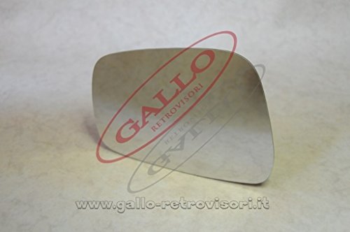 Specchio Retrovisore Specchietto Esterno - Sinistro, Solo Vetro Con Biadesivo, Curvo, Cromato,Compatibile Con Nissan Pathfinder Fino Al 2008