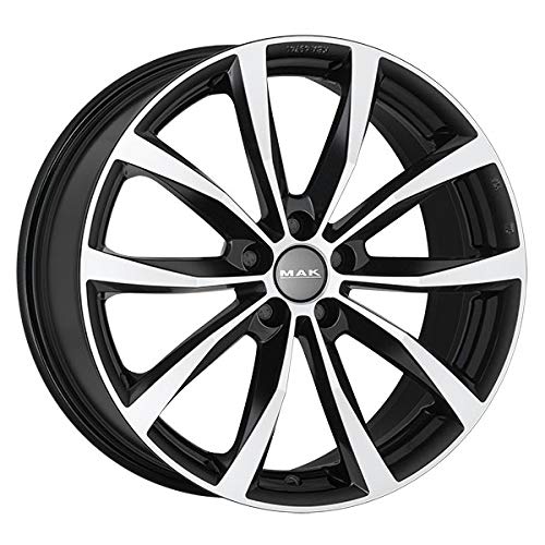 Mak Wolf Nero Fresato Viso 7 X 17 Et51 5 X 114.3 Hub Bore 67.1 Cerchi In Lega