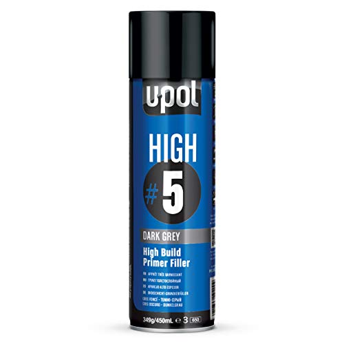 U-Pol Highdg Al Primer/High5, 450 Ml, Colore: Grigio Scuro