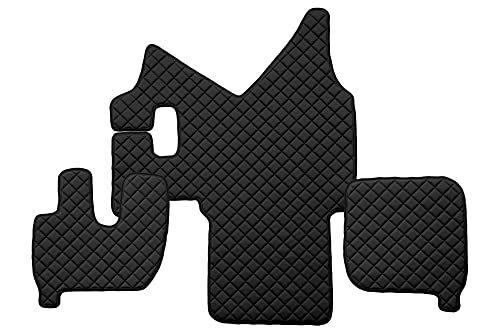 F-Core Tappetini Copricofani Camion Compatibile Per Iveco Stralis 01.02-12.12 Manual Active Space Nero
