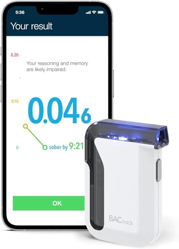 Bactrack Etilometro Mobile, Precisione Di Livello Professionale, Connettività Wireless Con Dispositivi Apple Iphone, Android Google E Samsung, Integra