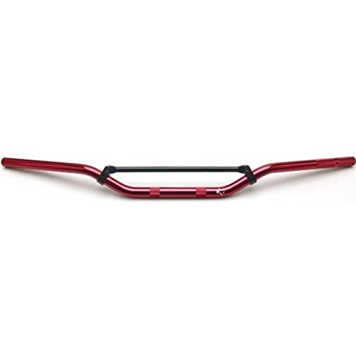 One By Camamoto Manubrio Cross Endruro Motard Ergal Piega Bassa 70Mm Colore Rosso Handlebar 7/8 Inch