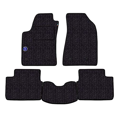 Set Tappetini Realizzato Per Peugeot 108 Da Anno 2014 In Poi In Moquette Di Fibra Fondo Made In Italy Colore Antracite Con Logo