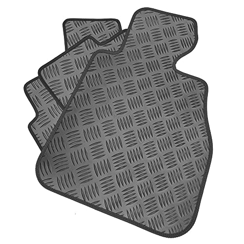 Set Di Tappetini In Gomma Compatibile Per Kia Picanto (Mk 2) (Anni 2011-Data) Tappetini Su Misura, Resistenti, Impermeabili, Antiscivolo