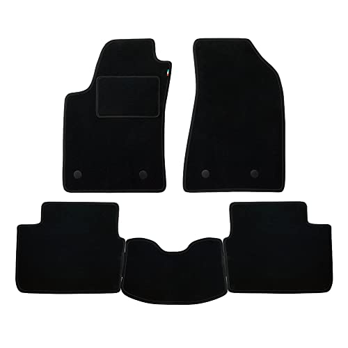 Set Tappetini Realizzato Per Fiat Cinquecento Sporting Anno Dal 1992 Al 1999 In Moquette Automobilistica Made In Italy In Nero