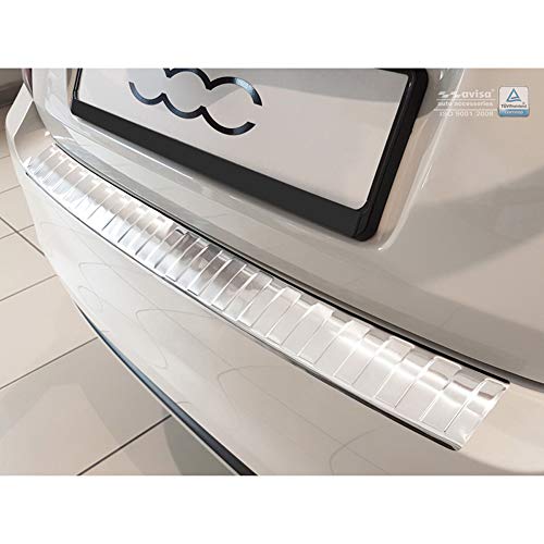 Auto Style 2/35905 Aiaio Inossidabile Paraurti Posteriore Protettiva 500 2015 Di 'Ribs', Argento