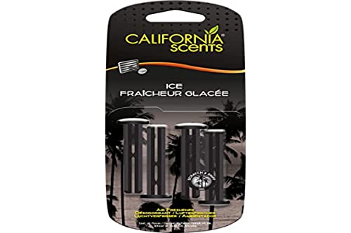 Autocare California Scents Ac Cs Ambientador Coche Bastones Ventilación 4Uds Hielo