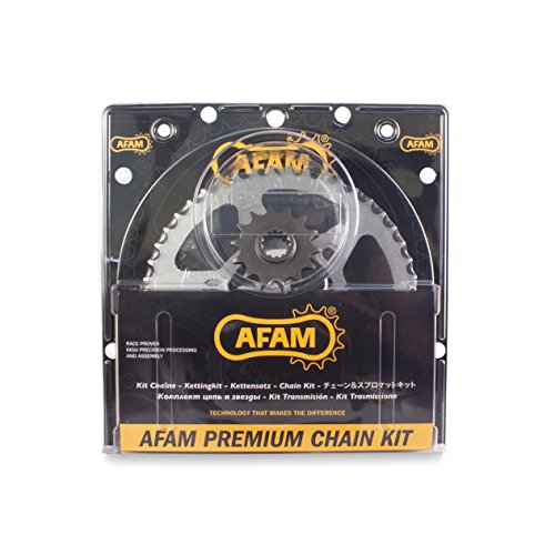 Afam 06513162 Kit Catena Di Moto (Acciaio) Per Hyosung Gv 125 Aguila 2001 - 2010