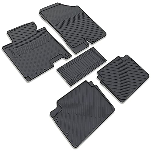 Fm-1605 - Tappetini In Gomma, Set Di Tappetini Polo V (6R) 2009-2014, Colore: Nero