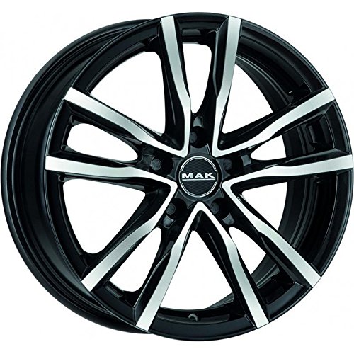 Ruote Cerchi In Lega Auto Mak Cerchione Milano Black Mirror 17" 5X114,3 Da 17 Pollici
