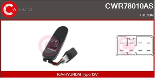 Casco Cwr78010As Interruttore Alzavetro Hyundai-Kia