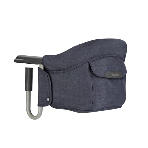 Inglesina Fast, Seggiolino Da Tavolo Pieghevole, Blu (Ocean Navy), Facile Da Trasportare, Lavabile, Installazione Sicura, Fino A 15 Kg, 35 X 27 42 Cm