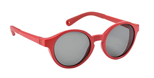 Béaba, Occhiali Da Sole Per Bambini 2-4 Anni, 100% Protezione Uv - Cat 3, Protezione Laterale, Comfort Ottimale, Aste Regolabili A 360°, Rosso