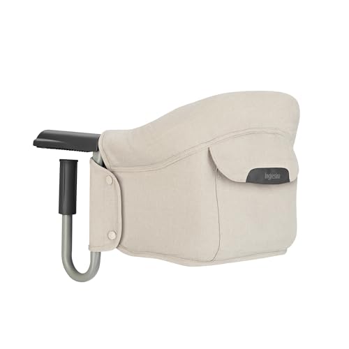 Inglesina Fast, Seggiolino Da Tavolo Pieghevole, Beige (Desert Beige), Facile Da Trasportare, Lavabile, Installazione Sicura, Fino A 15 Kg, 35 X 27 42