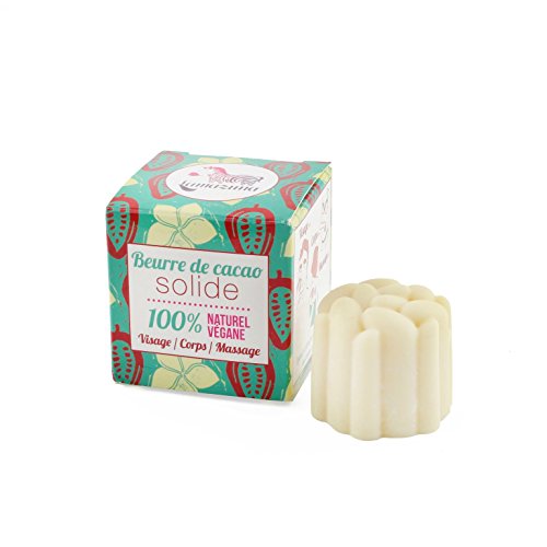 Lamazuna - Burro Di Cacao All'Olio Di Baobab E Al Frangipane - Per Il Viso, Per Il Corpo E Per Massaggi - 100% Naturale - Vegan - Adatto Anche Alle Do