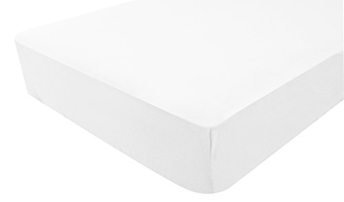 Pmp - Lenzuolo Con Angoli, In Jersey, 70 X 140 Cm, Colore: Bianco