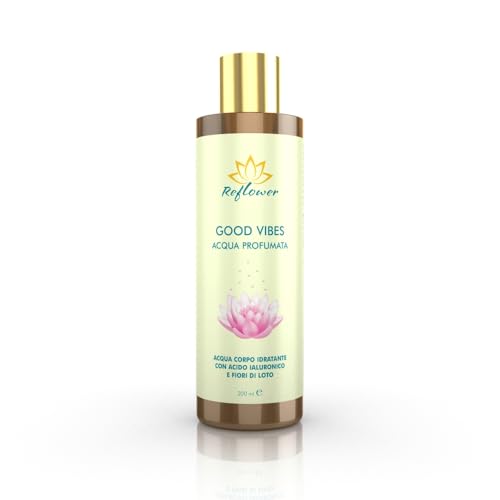 Reflower - Acqua Profumata 200Ml - Acqua Corpo Spray Idratante Con Acido Ialuronico E Fiori Di Loto