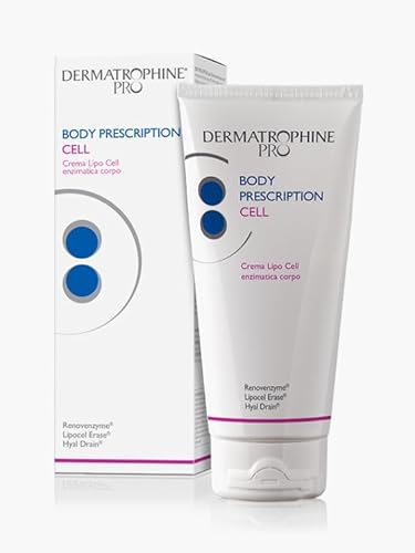 Dermatrophine Pro - Body Prescription Cell - Crema Lipo Cell Enzimatica Corpo - Crema Anticellulite Forte, Drenante E Crema Rassodante Corpo Contro L'
