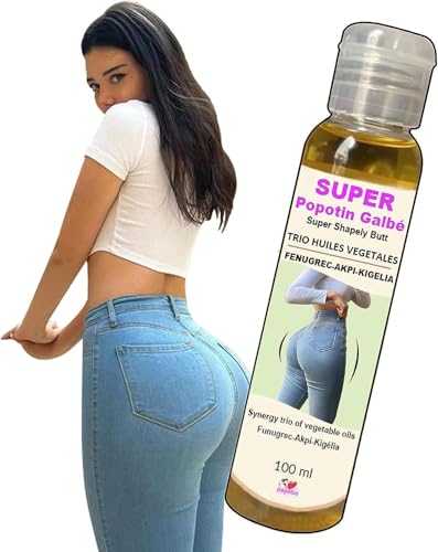 Olio Per Grossire I Glutei-Sviluppare Fianchi, Volume Torace -Formula Speciale- Fenugrec-Akpi-Kigelia L 100% Naturale Puro L 100Ml I Love My Popotin