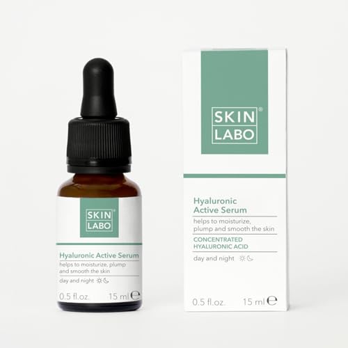 Skinlabo - Siero Attivo Acido Ialuronico, Effetto Rimpolpante E Levigante, Idrata, Rimpolpa E Leviga La Pelle, Con Acido Ialuronico - 15 Ml