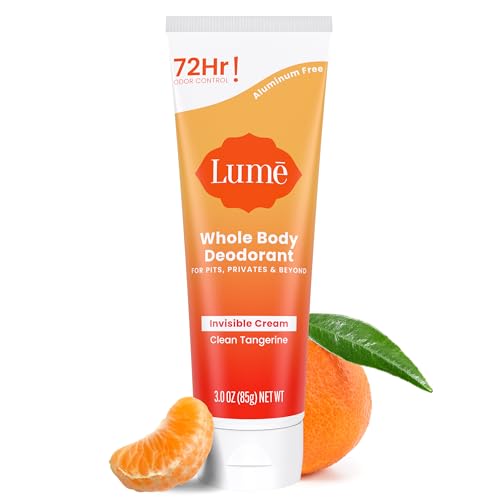 Lume Deodorante Per Tutto Il Corpo, Tubo Di Crema Invisibile, 72 Ore Di Controllo Degli Odori, Senza Alluminio, Senza Bicarbonato Di Sodio, Delicato S
