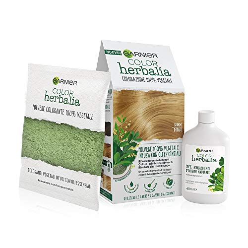 Garnier Herbalia Color, Colorazione Permanente Per Capelli, 100% Vegetale Con Henné, Indigo E Cassia Per Riflessi Naturali E Luminosi, Capelli Rivital