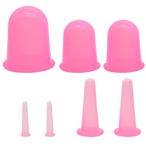 7 Pcs Coppetta Anticellulite, Coppetta Anticellulite In Silicone, Coppette Massaggio Cupping Anti Cellulite Sottovuoto In Silicone Per Glutei Collo Ve