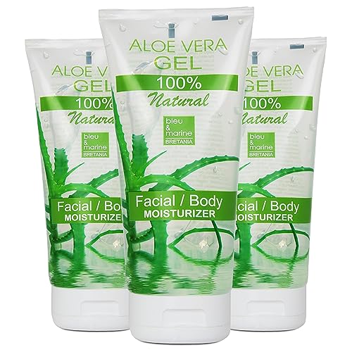 Aloe Vera Gel 100% Natural Gel Aloe Vera Puro 3 X 200 Ml Sollievo Crema Doposole Rasatura Crema Post Depilazione Idratante Viso Corpo Gel Aloe Vera Ca
