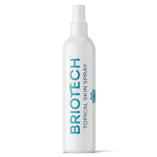 Briotech Topical Skin Spray - Spray Lenitivo Per Il Corpo, Per Pelle Irritata, Cuoio Capelluto, Prurito, Eruzione Cutanea, Scottature, Spray Idratante