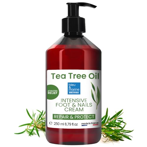 Crema Di Piedi Ultra Idratante Terapeutica Con Olio Di Albero Di Tè Purificante Anti Hongos 250 Ml – Deodorante Piedi