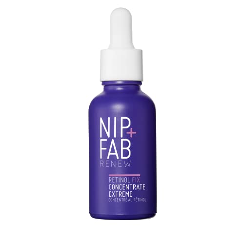 Nip+Fab Retinol Fix Concentrate Extreme 10% - Soluzione Di Nuova Generazione Per Una Pelle Giovane Con Complesso A Rilascio Ritardato, Bakuchiolo, Pep
