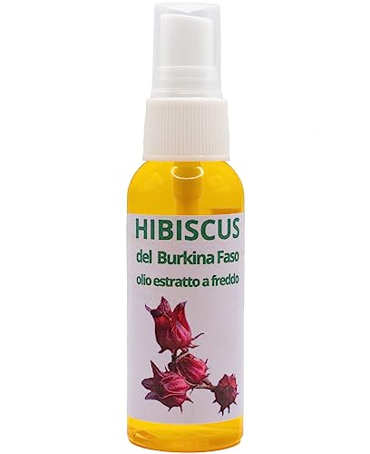 Olio Di Hibiscus (Karkadé) Del Burkina Faso, Puro Non Raffinato, Certificato Ecocert. Effetto Lenitivo E Rilassante. Prodotto Equo Solidale Estratto A