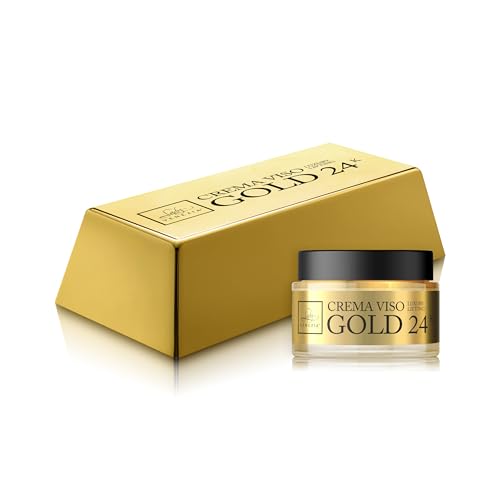 Lady Venezia – Crema Antirughe Donna 50 Anni – Rimpolpante Viso, Collo E Décolleté – Trattamento Viso Oro Colloidale - Gold 24K – 30 Ml – Made In Ital