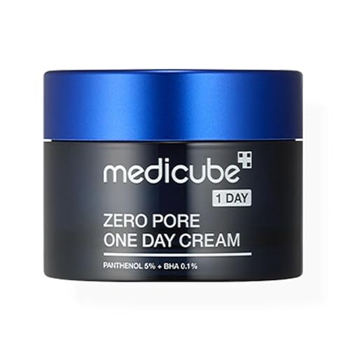 Medicube Zero Pore One-Day Cream 50 Ml - Crema Affinante Per I Pori Con Pantenolo, Acido Salicilico E Niacinamide - Cura Della Pelle Coreana