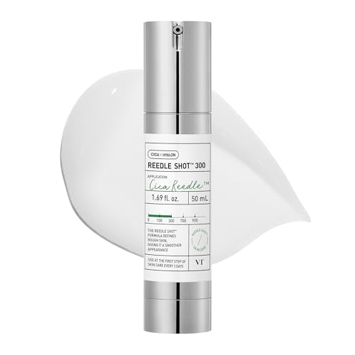 Vt Cosmetics Cica Reedle Shot 300, Siero Di Microago Advanced Night Exosome, Centella Asiatica, Acido Ialuronico, Propoli, Pelle Morbida, Rigenerazion