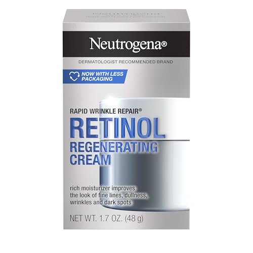 Neutrogena Rapid Wrinkle Repair Retinolo Rigenerante Crema Viso & Acido Ialuronico Anti Rughe Crema Idratante Viso, Collo Crema, Con Acido Ialuronico