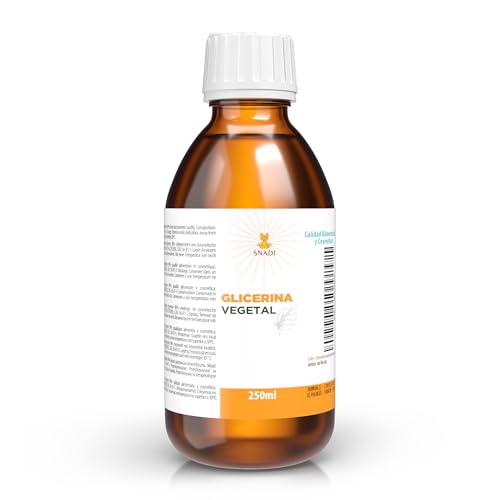 250 Ml - Glicerina (Usp), Purezza +98% (Glicerina Vegetale). Pelle, Capelli, Mani Glicerina. Glicerina Naturale.