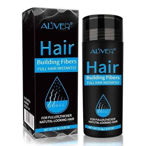 Fibre Capelli(Nero),Capelli Più Spessi E Pieni In 15 Secondi,Fibre Cheratina Per Capelli Spray,Nasconde La Perdita Di Capelli E L'Aspetto Di Uomini E