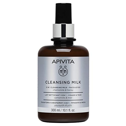 Apivita 3 In 1 Cleansing Milk For Face & Eyes Limited Edition With Chamomile & Honey 300Ml